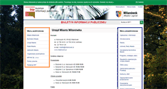 Desktop Screenshot of bip.milanowek.pl